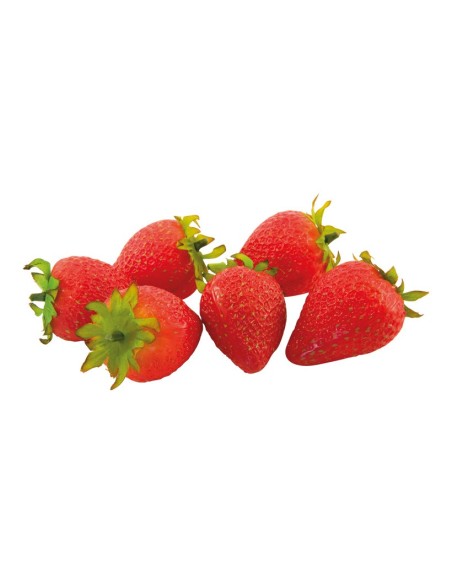 Fresas para la decoración de verano en escaparates de tiendas o comercios