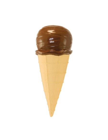 Helado de chocolate para la decoración de verano en escaparates de tiendas o comercios