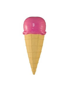 Helado de fresa para la decoración de verano en escaparates de tiendas o comercios 2
