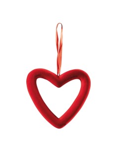 Corazón de terciopelo de contorno para la decoración en del día de los enamorados 2