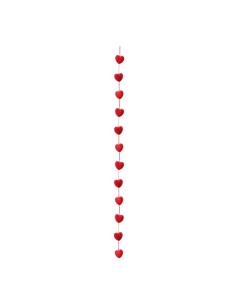 Guirnalda corazón de terciopelo para la decoración en del día de los enamorados 2