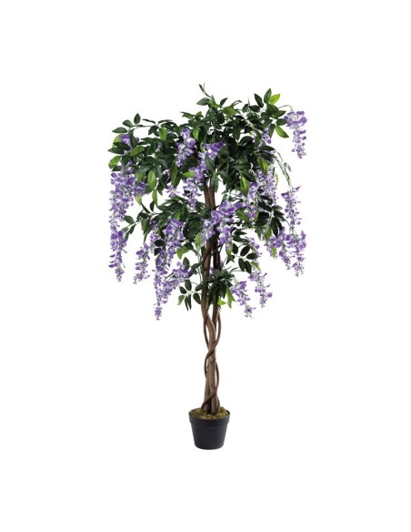 Árbol de glicina en maceta para la decoración de verano en escaparates de tiendas o comercios
