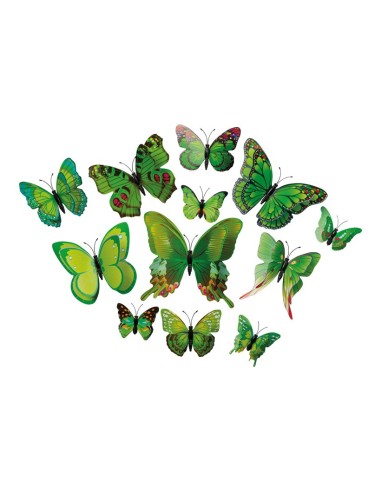 Mariposas 3D para la decoración de verano en escaparates de tiendas o comercios