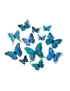 Mariposas 3D para la decoración de verano en escaparates de tiendas o comercios 2