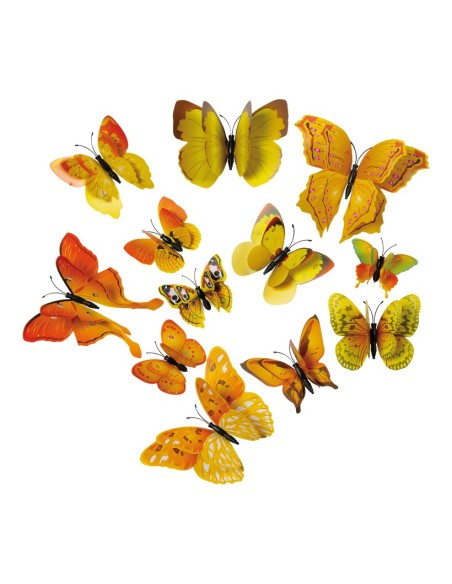 Mariposas 3D para la decoración de verano en escaparates de tiendas o comercios