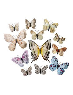Mariposas 3D para la decoración de verano en escaparates de tiendas o comercios 2
