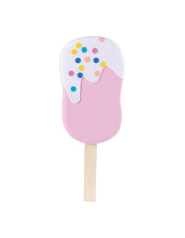 Helado con palito para la decoración de verano en escaparates de tiendas o comercios