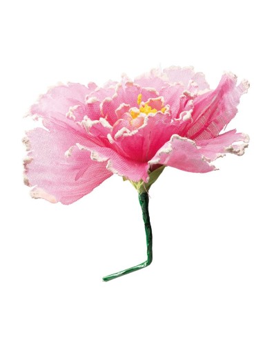Flor fantasía de papel para la decoración de verano en escaparates de tiendas o comercios