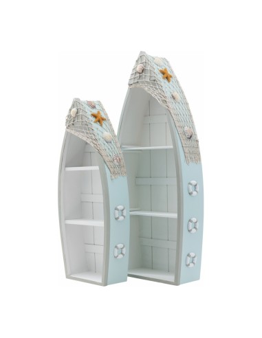 Estantes en forma de barco para la decoración de verano en escaparates de tiendas o comercios