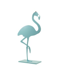 Flamenco en plato base para la decoración de verano en escaparates de tiendas o comercios 2