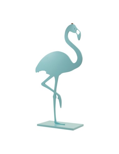 Flamenco en plato base para la decoración de verano en escaparates de tiendas o comercios
