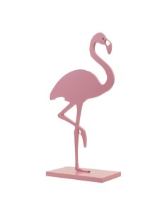 Flamenco en plato base para la decoración de verano en escaparates de tiendas o comercios 2