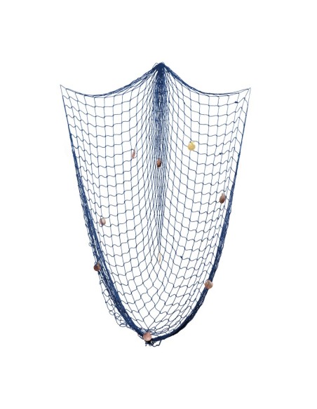 Red de pesca para la decoración de verano en escaparates de tiendas o comercios