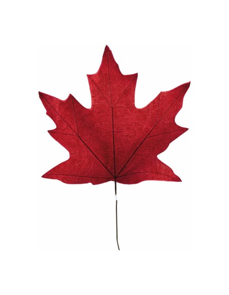 Hoja de arce para escaparates de otoño en tiendas y centros comerciales
