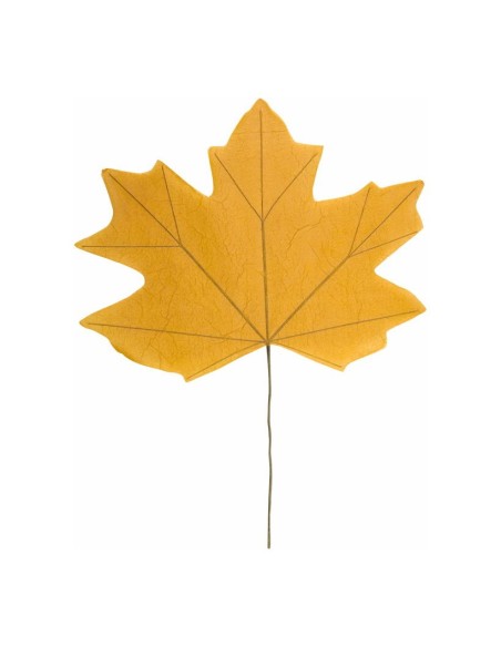 Hoja de arce para escaparates de otoño en tiendas y centros comerciales