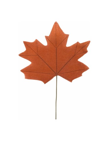 Hoja de arce para escaparates de otoño en tiendas y centros comerciales