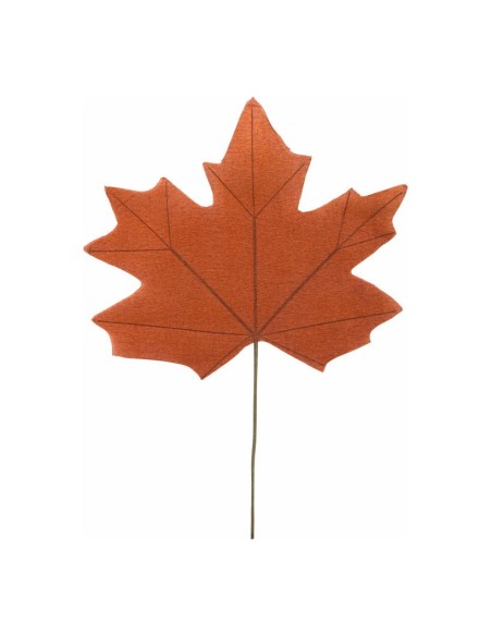 Hoja de arce para escaparates de otoño en tiendas y centros comerciales