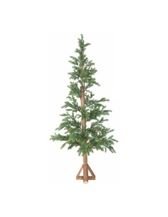 Abeto con base de madera triangular para escaparates de otoño en tiendas y centros comerciales 2