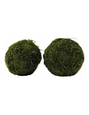 Bolas de musgo plástico para escaparates otoñales en tiendas y centros comerciales