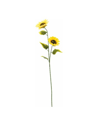 Girasol 2 flores con 4 hojas para la decoración de otoño en escaparates de tiendas o comercios
