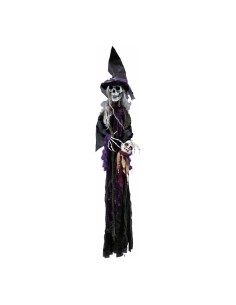 Esqueleto bruja Para Halloween en escaparates y fiestas 2