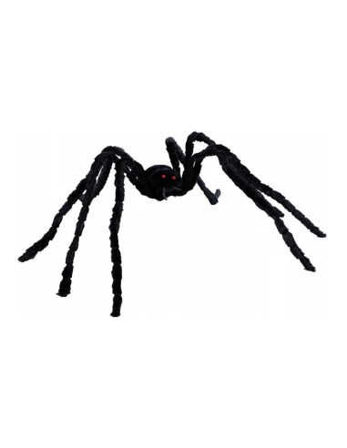 Araña para Halloween en escaparates de tiendas