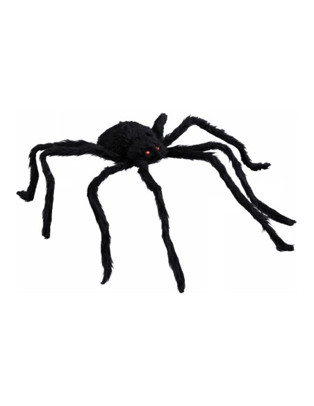 Araña para Halloween en escaparates de tiendas