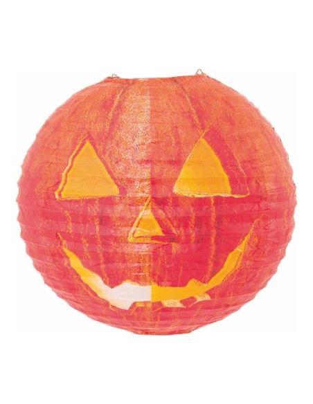 Farolillo de papel calabaza Para escaparates y fiestas en Halloween