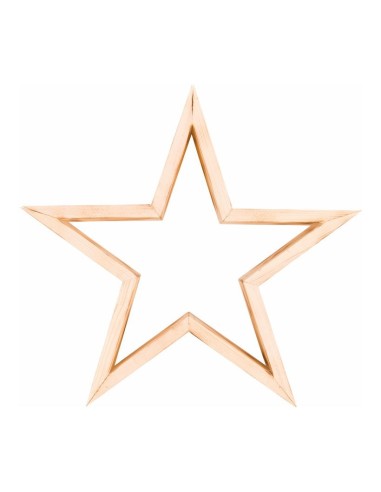 Estrella de madera para la decoración navideña de centros comerciales calles tiendas