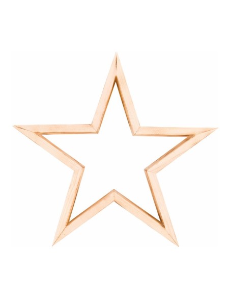 Estrella de madera para la decoración navideña de centros comerciales calles tiendas