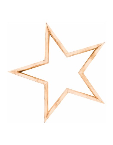 Estrella de madera para la decoración navideña de centros comerciales calles tiendas