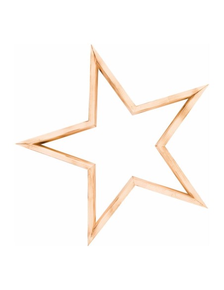Estrella de madera para la decoración navideña de centros comerciales calles tiendas