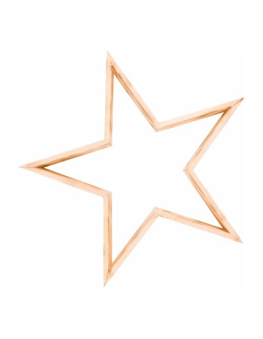 Estrella de madera para la decoración navideña de centros comerciales calles tiendas