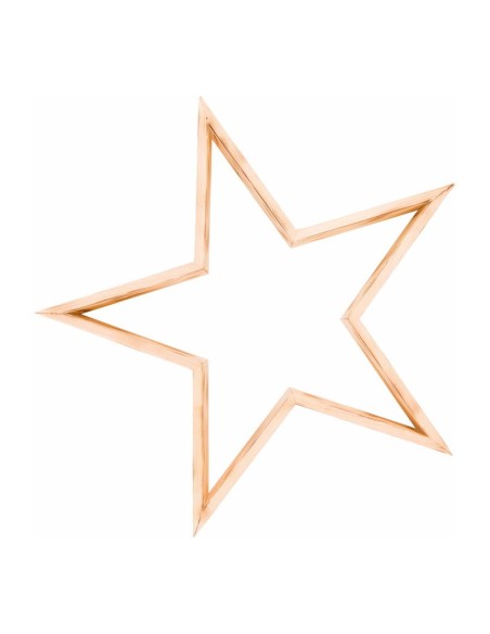 Estrella de madera para la decoración navideña de centros comerciales calles tiendas