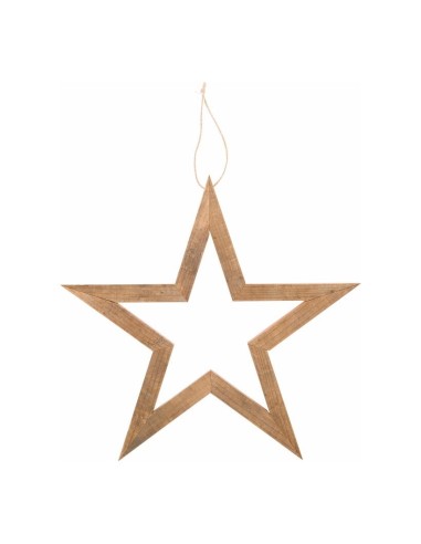 Estrella de madera para la decoración navideña de centros comerciales calles tiendas