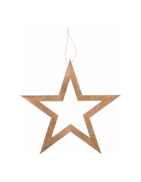 Estrella de madera para la decoración navideña de centros comerciales calles tiendas