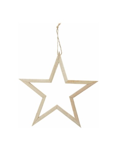 Estrella de madera para la decoración navideña de centros comerciales calles tiendas