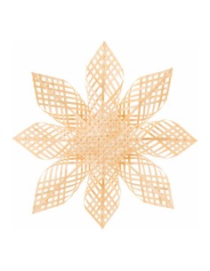 Estrella floral para la decoración navideña de centros comerciales calles tiendas 2