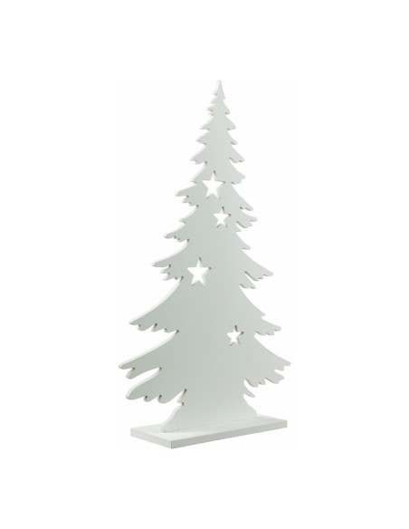 Árbol Navidad contornos 3D para la decoración de navidad con bolas y accesorios