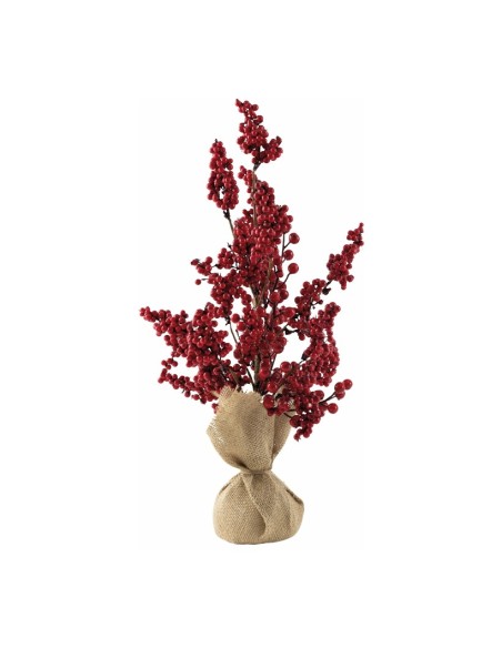 Árbol de bayas para la decoración de navidad con bolas y accesorios