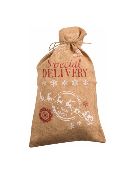 Saco Navidad special delivery para la decoración navideña de centros comerciales calles tiendas