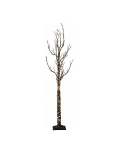 Árbol cartón LEDS para la decoración de navidad con bolas y accesorios 2