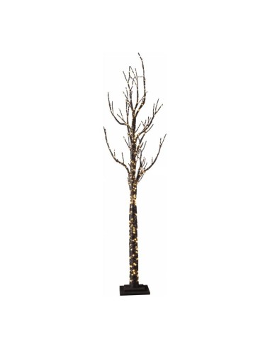 Árbol cartón LEDS para la decoración de navidad con bolas y accesorios