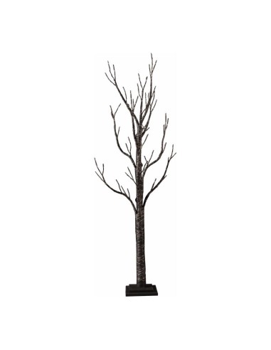 Árbol cartón LEDS para la decoración de navidad con bolas y accesorios