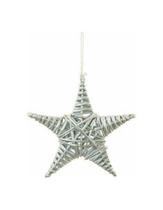 Estrella de mimbre para la decoración de centros comerciales calles y tiendas 2