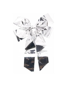 Lazo de papel metalizado para la decoración de árboles de navidad 2