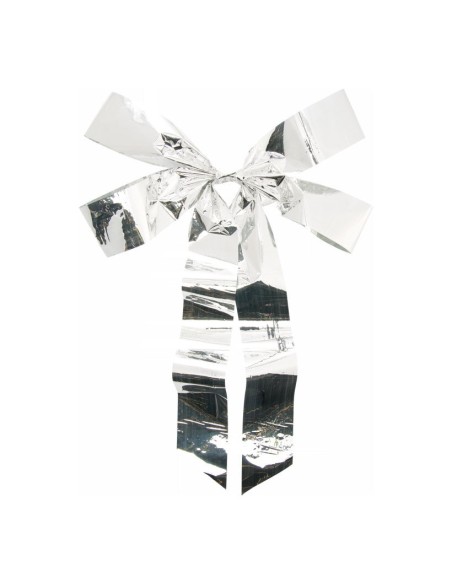 Lazo de papel metalizado para la decoración de árboles de navidad