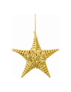 Estrella de mimbre para la decoración de centros comerciales calles y tiendas 2