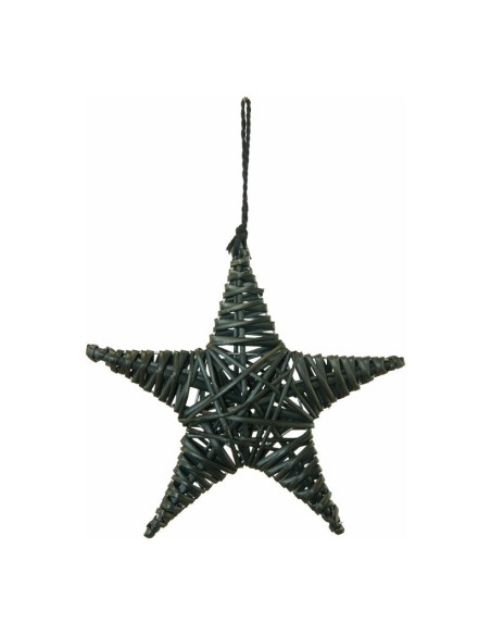 Estrella de mimbre para la decoración de centros comerciales calles y tiendas
