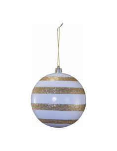 Bola de Navidad blanca/dorada para la decoración árboles navideños para tiendas y centros comerciales 2